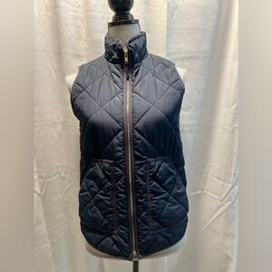 J Crew Women’s Mercantile Puffer Vest Sz XS Dark Blue